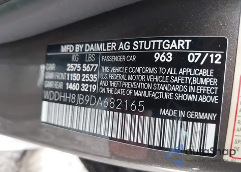 2013 Mercedes-Benz E 350 4Matic из США, поврежденный, VIN WDDHH8JB9DA682165